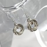 Möbii® Earrings - Semi Precious - Mini-Sized - Jewelry crafted of Fine Semi Precious Metals, Fidget Jewelry