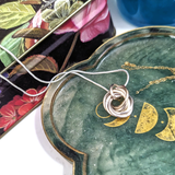 Möbii® Necklace - Semi Precious - Mini-Sized - Jewelry crafted of Fine Semi Precious Metals, Fidget Jewelry