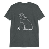 CoffeeBara - Capybara - Lil' Lynx Collection  - Basic Short-Sleeve Unisex Soft 100% Cotton T-Shirt