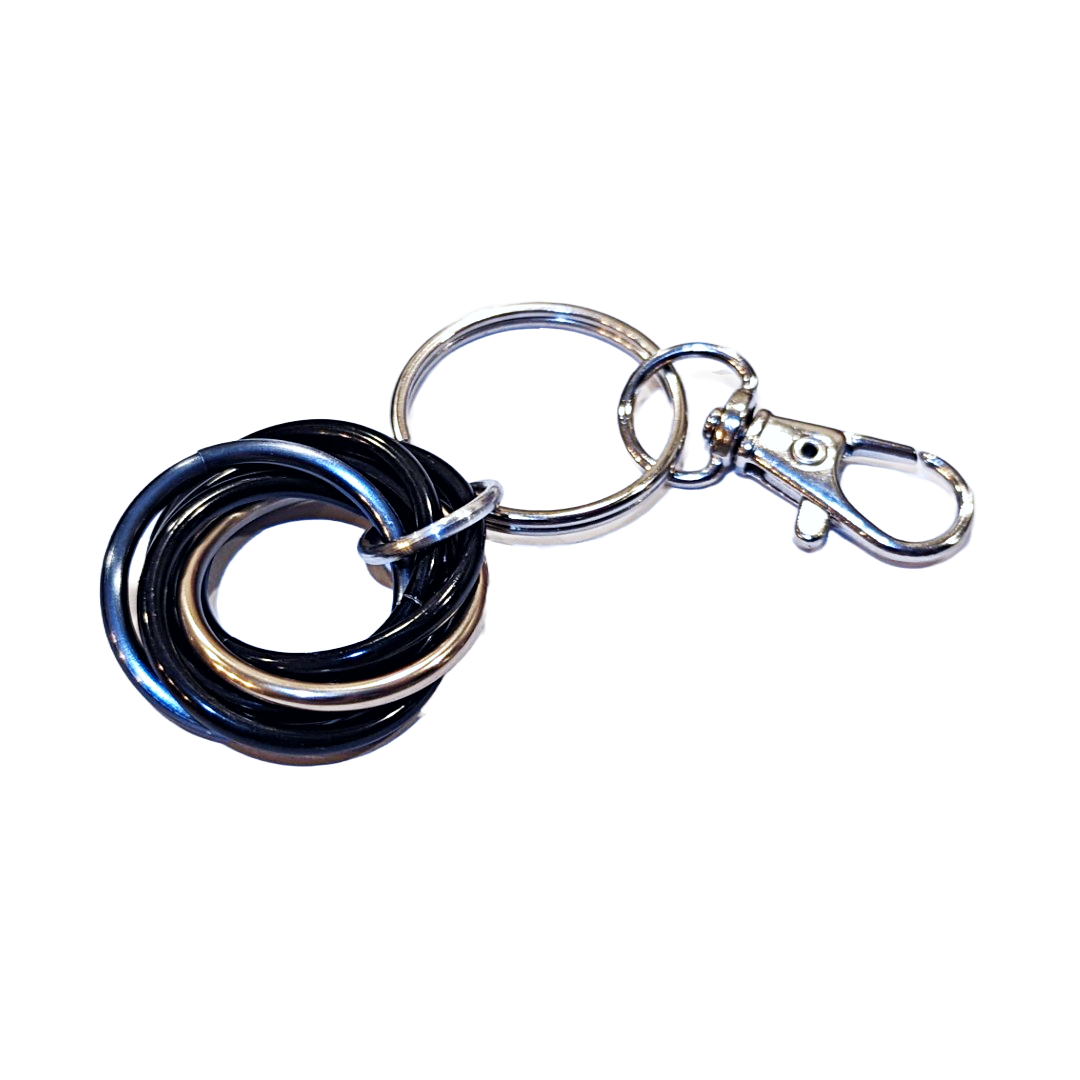 Möbii Fidget Keychain (Multicolor): Discreet Stress Relief Fidget Keychain