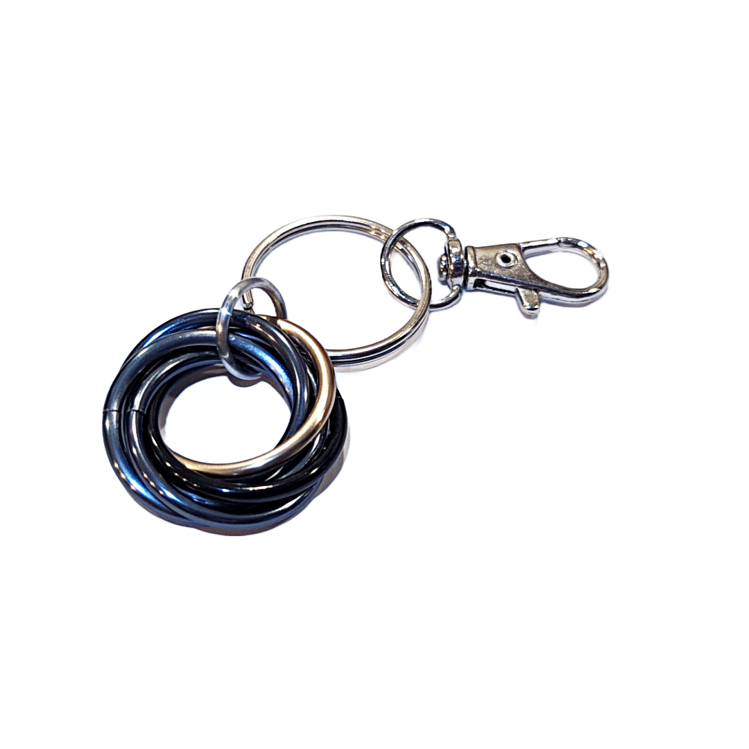 Möbii Fidget Keychain (Multicolor): Discreet Stress Relief Fidget Keychain