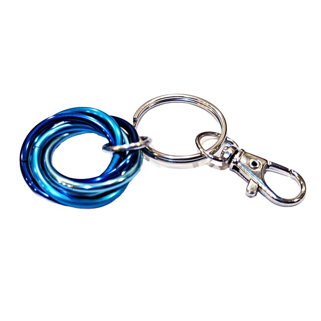 Möbii Fidget Keychain (Multicolor): Discreet Stress Relief Fidget Keychain