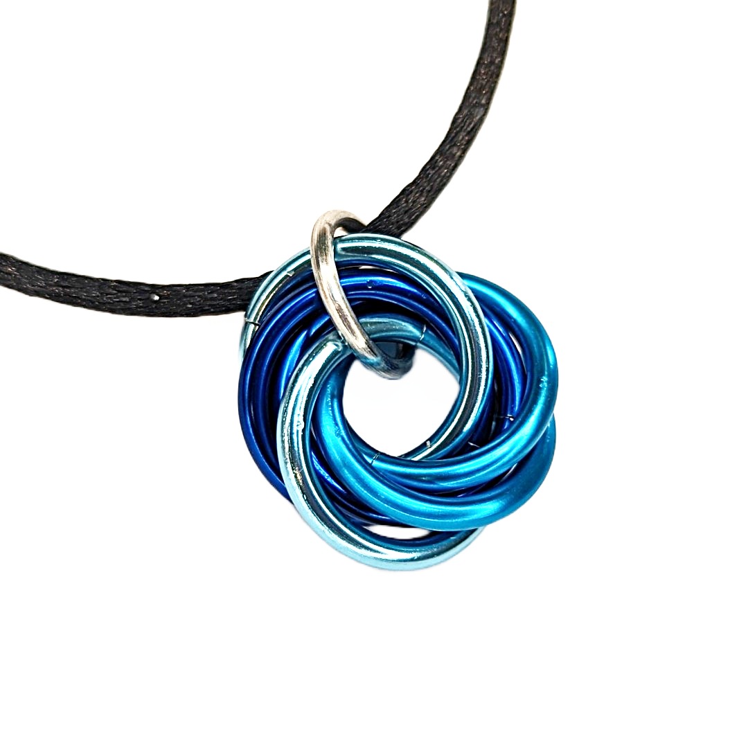 Mobii® Necklaces (MULTICOLOR) Pendant Combos, Fidget Infinity Loop Forever Spiral Jewelry