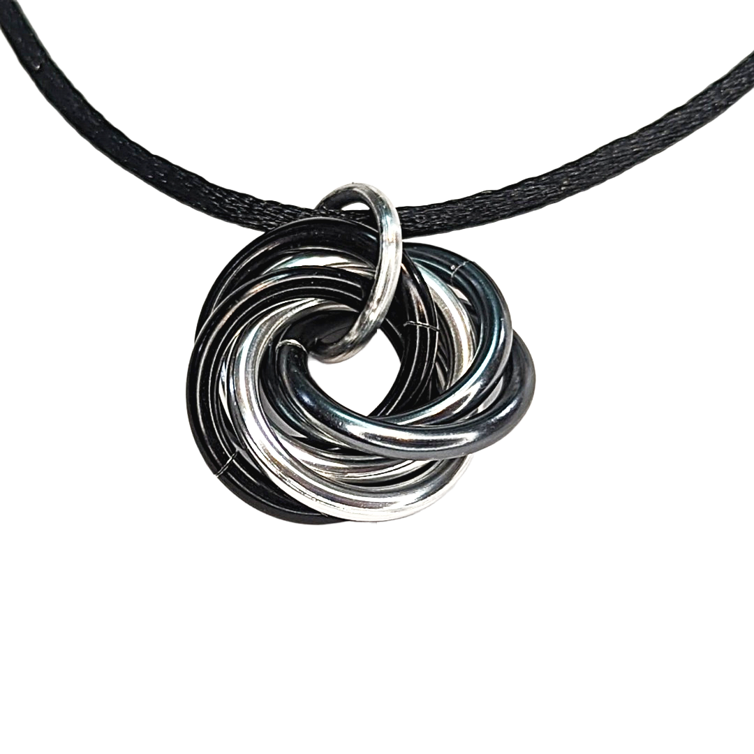 Mobii® Necklaces (MULTICOLOR) Pendant Combos, Fidget Infinity Loop Forever Spiral Jewelry