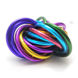 Möbii® MULTICOLOR Fidget Ball: Quiet Mobius ADHD Relaxing Stim Toy Tool for Home Travel Office or Desk