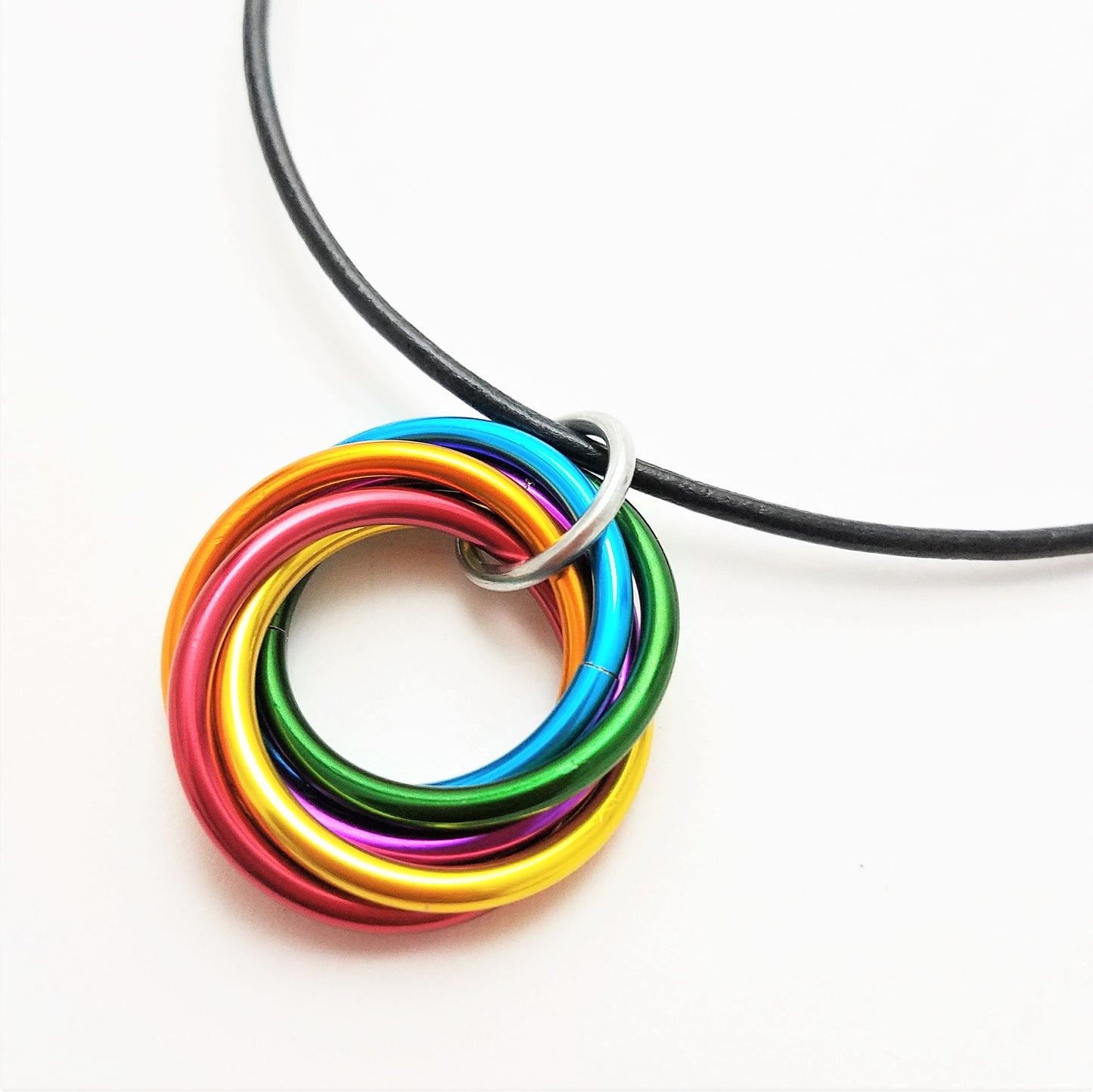 Mobii® Necklaces (MULTICOLOR) Pendant Combos, Fidget Infinity Loop Forever Spiral Jewelry