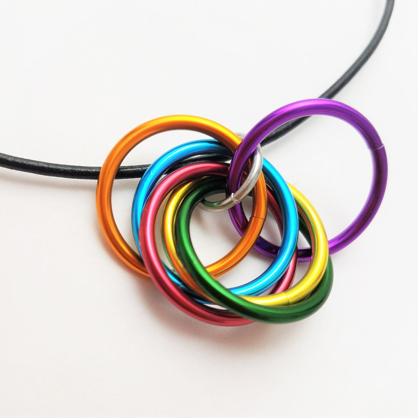 Mobii® Necklaces (MULTICOLOR) Pendant Combos, Fidget Infinity Loop Forever Spiral Jewelry