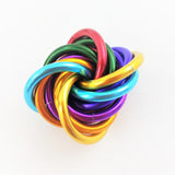 Möbii® MULTICOLOR Fidget Ball: Quiet Mobius ADHD Relaxing Stim Toy Tool for Home Travel Office or Desk