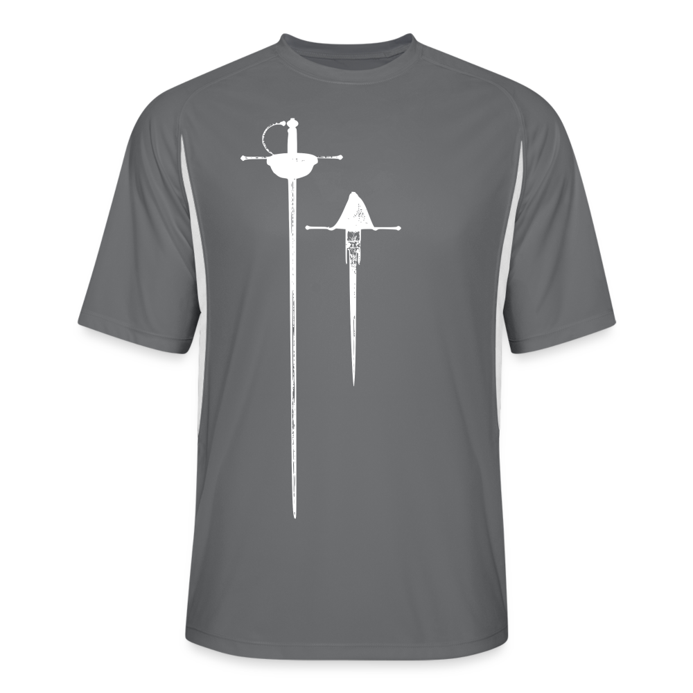 Rapier and Dagger - Men’s Performance Cooling Jersey - dark gray/white