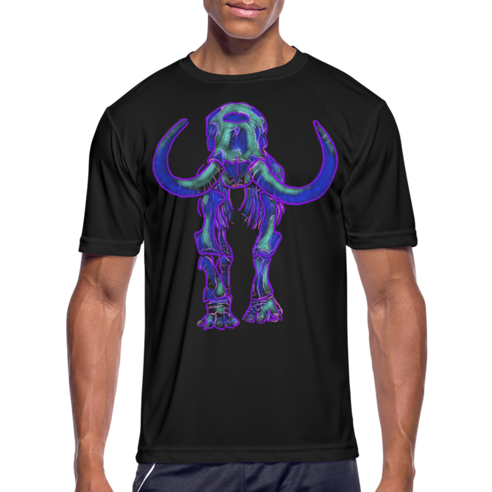 Cyber Mastodon - Indiana Natives - Men’s Moisture Wicking Performance T-Shirt - black