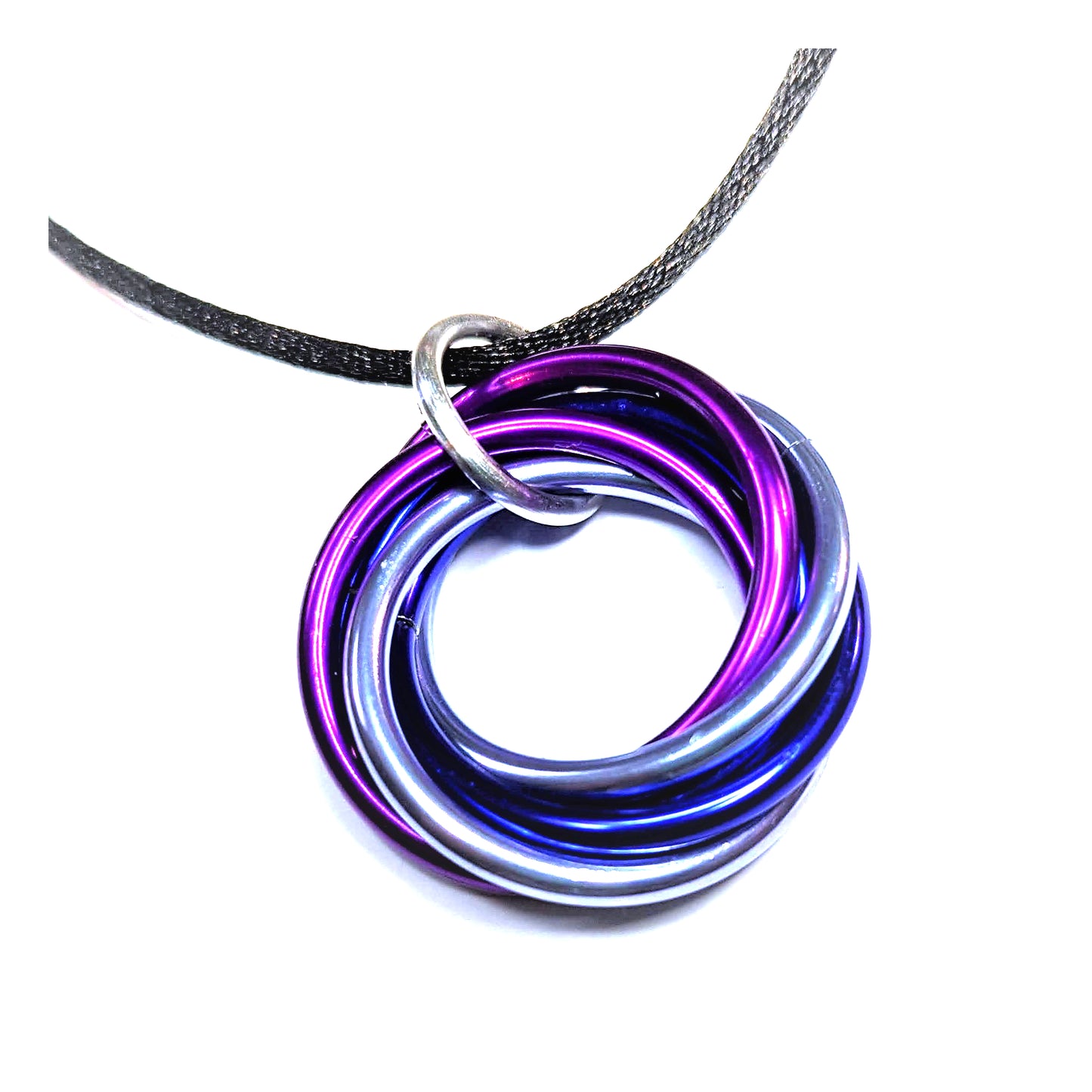 Mobii® Necklaces (MULTICOLOR) Pendant Combos, Fidget Infinity Loop Forever Spiral Jewelry