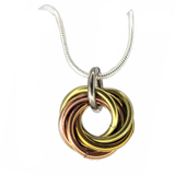 Möbii® Necklace - Semi Precious - Mini-Sized - Jewelry crafted of Fine Semi Precious Metals, Fidget Jewelry