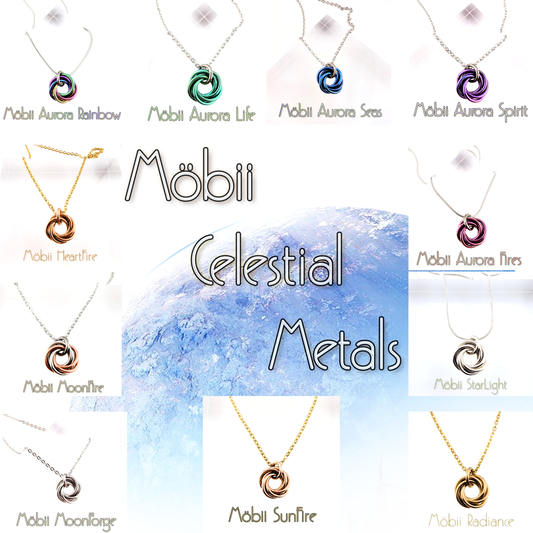 Möbii® Celestial Metals - Mini-Sized - Jewelry crafted of Fine Semi Precious Metals