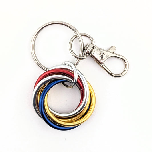 Möbii® "Stay Gold, America": Long Live the American Dream, Stylish Discreet Fidget Fashion Wear: Necklaces, Earrings, Keychains