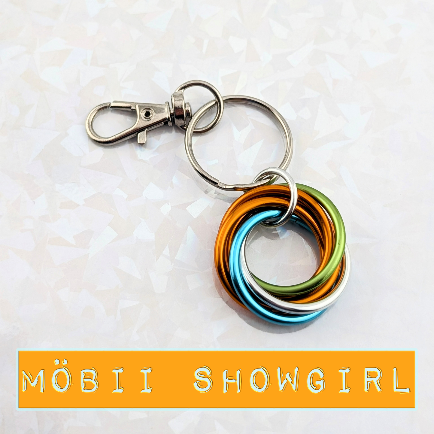 Möbii® Showgirl; Stylish Discreet Fidget Fashion Wear: Necklaces, Earrings, Keychains