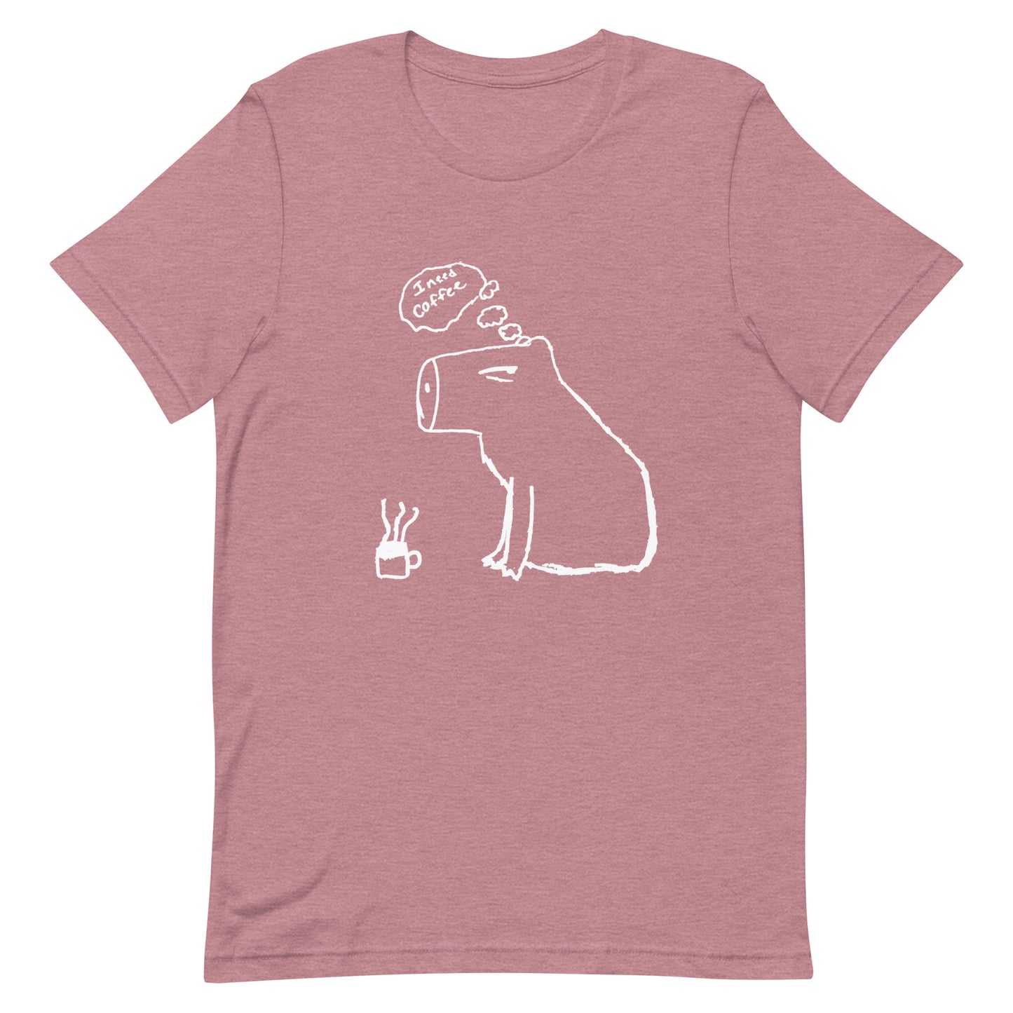 CoffeeBara - Capybara Coffee - Lil' Lynx Collection - Soft Spun - Extra Soft - Unisex T-Shirt - Multiple Bright Colors