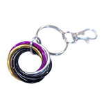 Möbii Fidget Keychain PRIDE Collection: Discreet Stress Relief Fidget Keychain