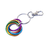 Möbii Fidget Keychain (Multicolor): Discreet Stress Relief Fidget Keychain