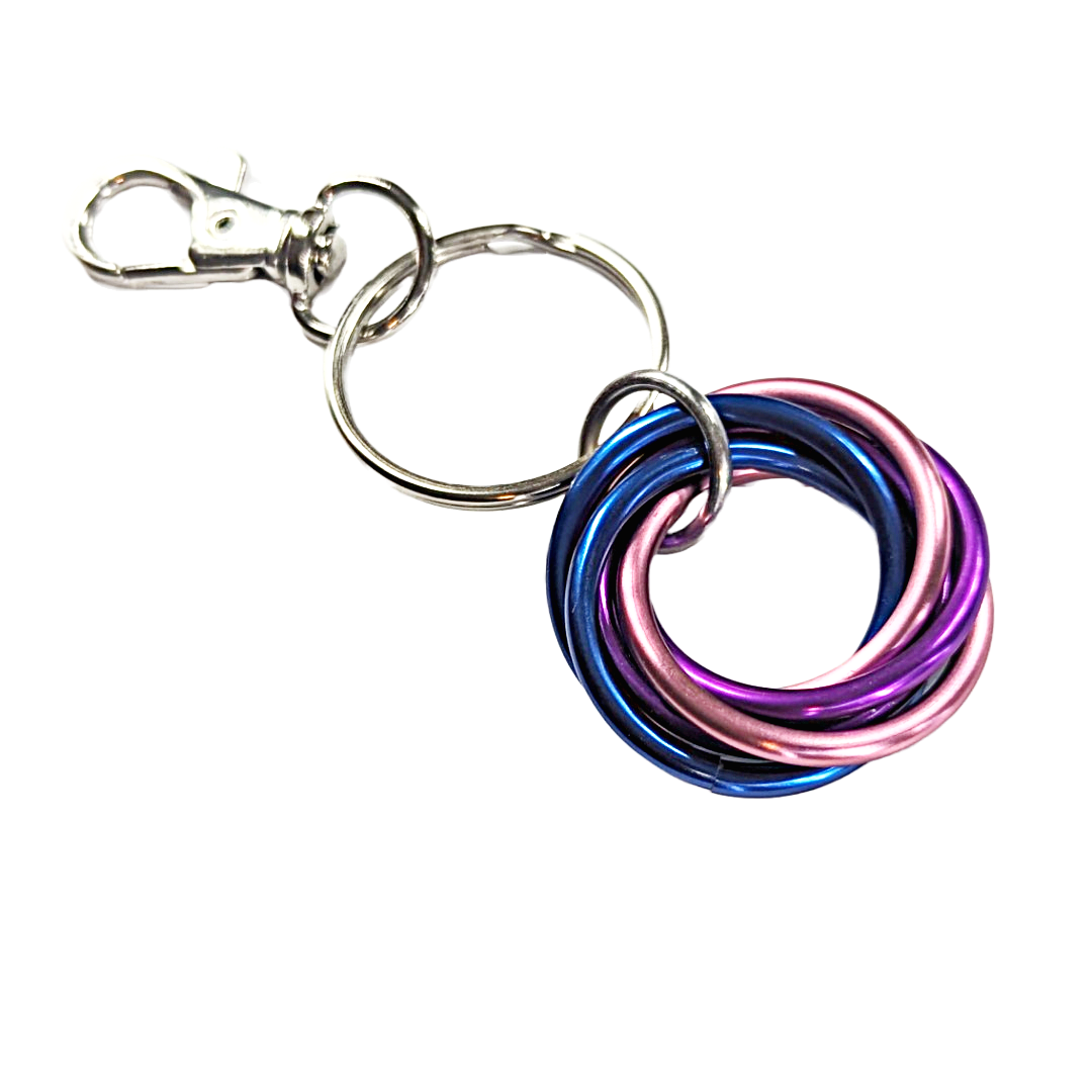 Figit Keychains Möbii Fidget Keychain PRIDE Collection: Discreet Fidget Keychain ...