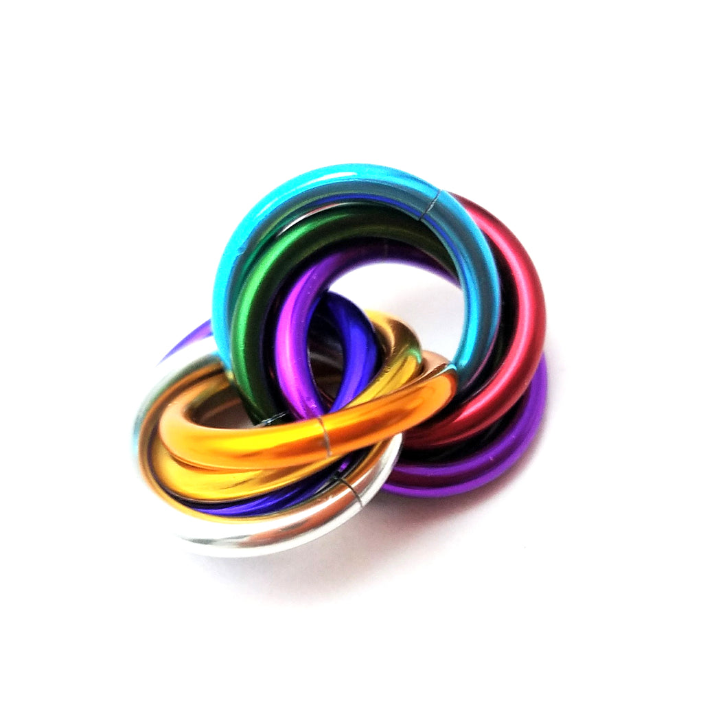 Möbii® RAINBOW Collection: Shiny Multicolor Fidget Stress Balls