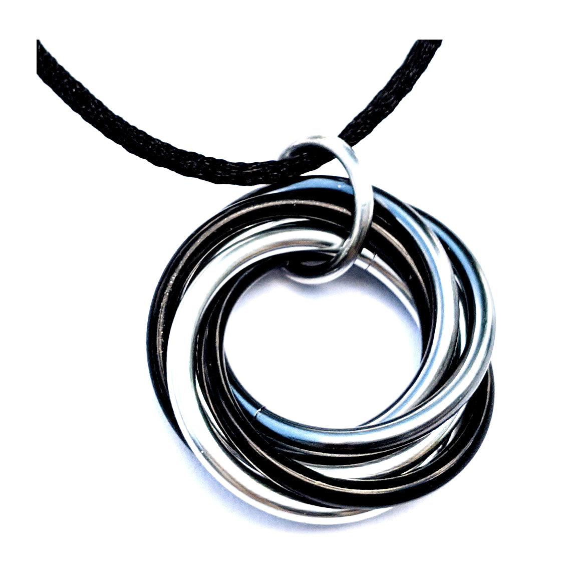 Mobii® Necklaces (MULTICOLOR) Pendant Combos, Fidget Infinity Loop Forever Spiral Jewelry