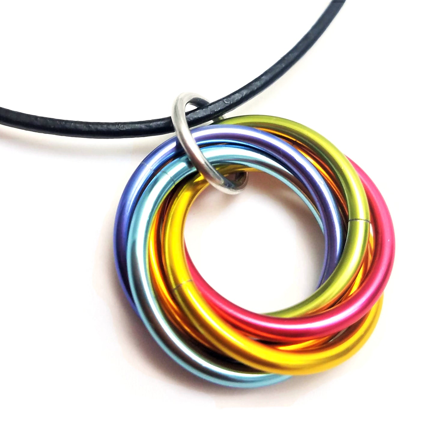 Mobii® Necklaces (MULTICOLOR) Pendant Combos, Fidget Infinity Loop Forever Spiral Jewelry