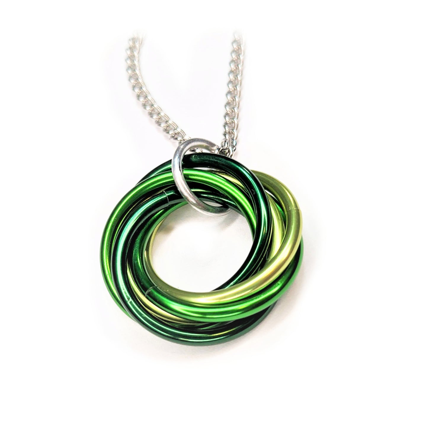 Mobii® Necklaces (MULTICOLOR) Pendant Combos, Fidget Infinity Loop Forever Spiral Jewelry