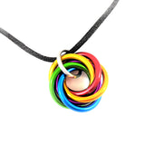 Mobii® Necklaces (MULTICOLOR) Pendant Combos, Fidget Infinity Loop Forever Spiral Jewelry