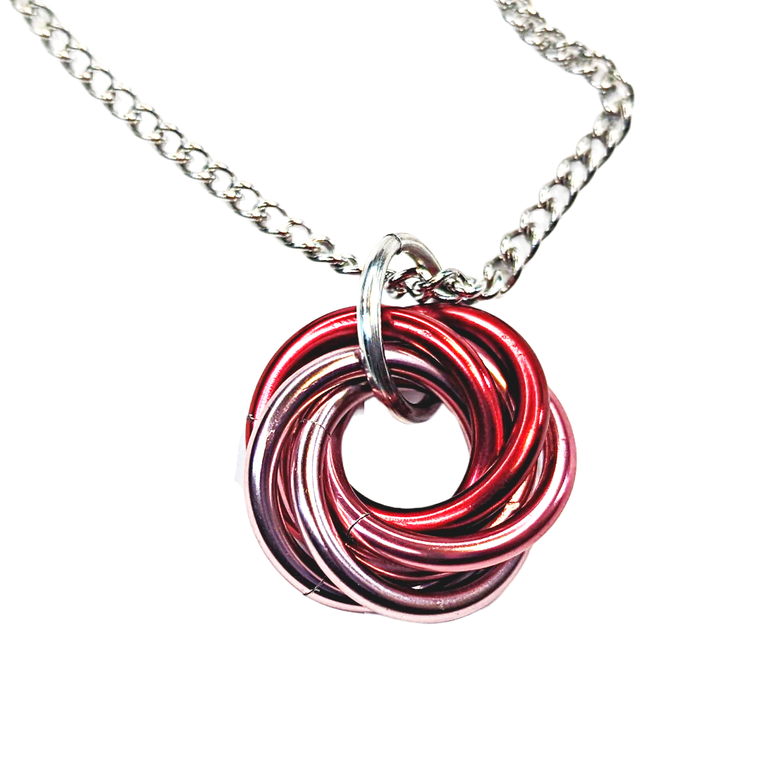 Mobii® Necklaces (MULTICOLOR) Pendant Combos, Fidget Infinity Loop Forever Spiral Jewelry