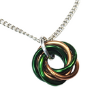 Mobii® Necklaces (MULTICOLOR) Pendant Combos, Fidget Infinity Loop Forever Spiral Jewelry