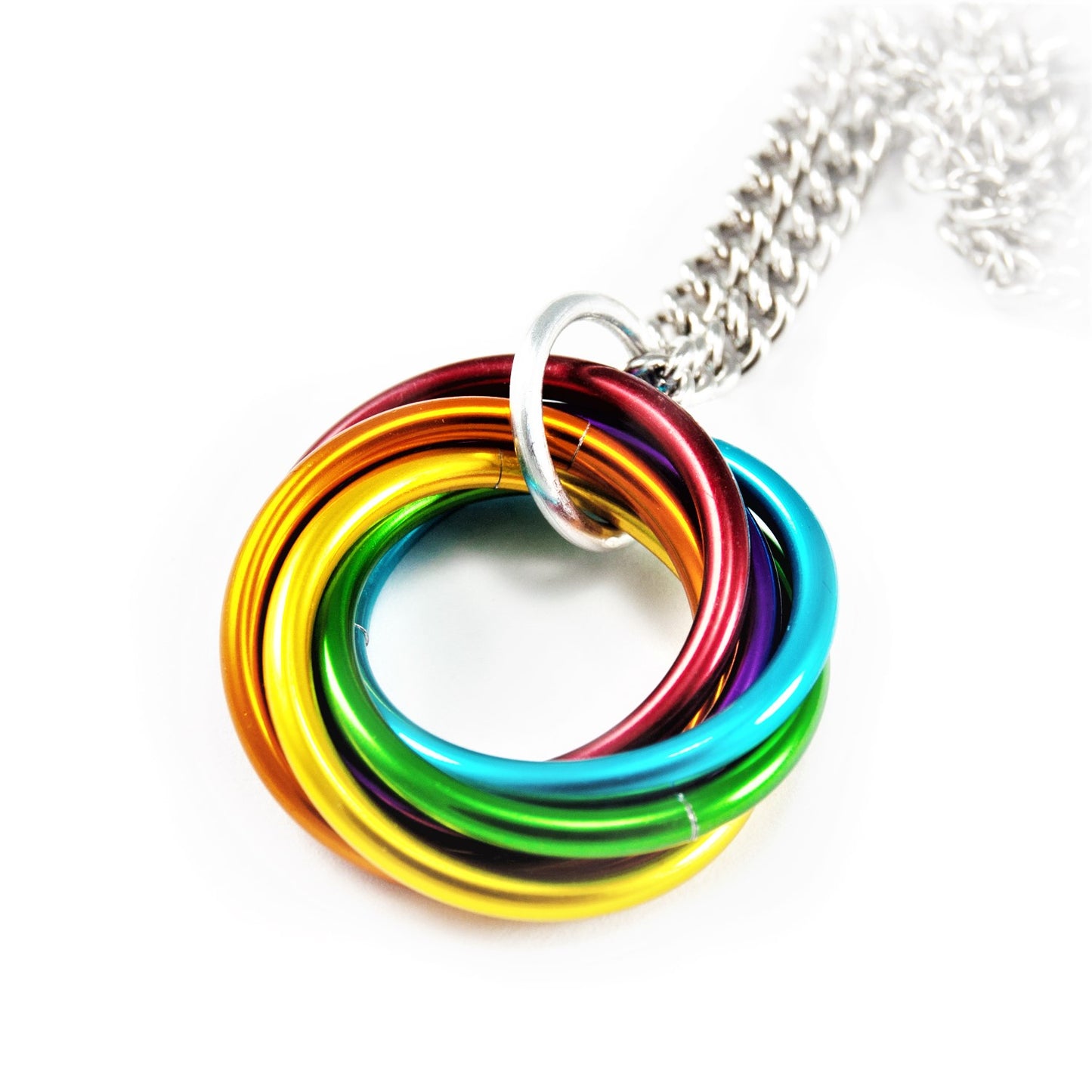 Mobii® Necklaces (MULTICOLOR) Pendant Combos, Fidget Infinity Loop Forever Spiral Jewelry