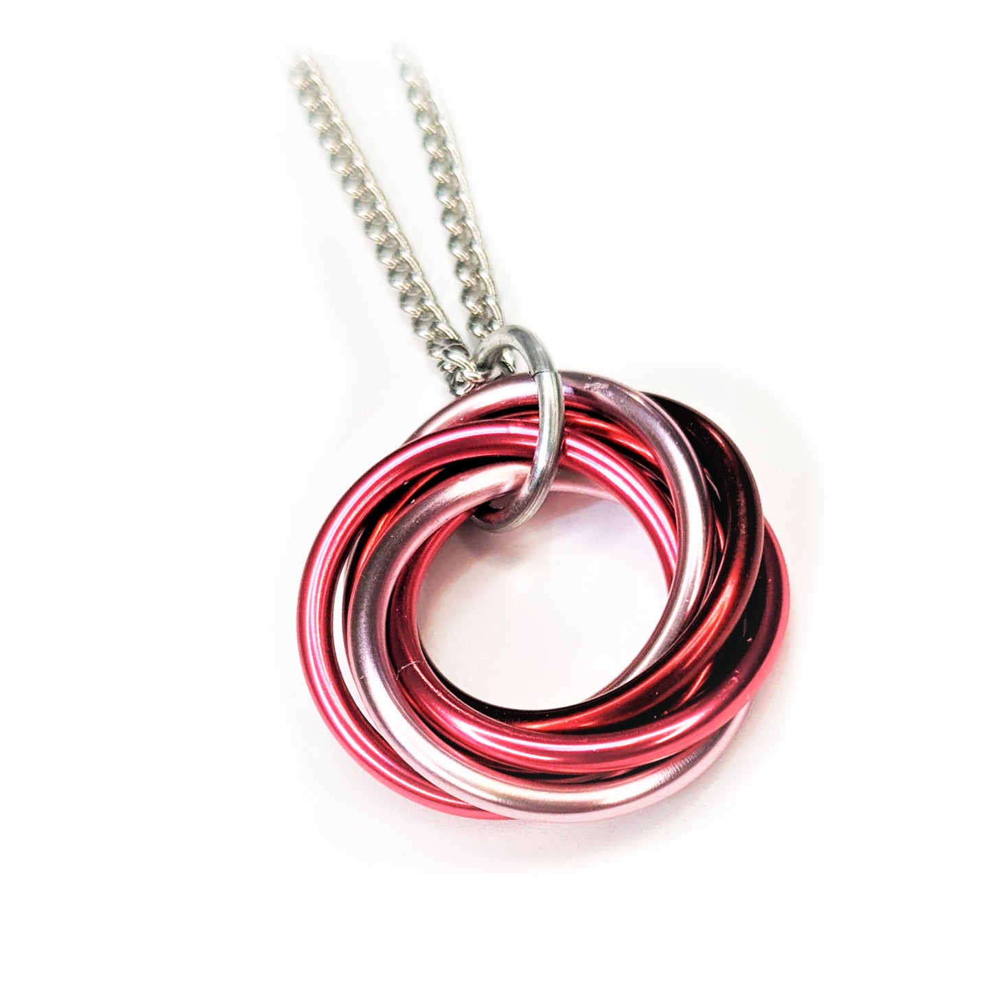 Mobii® Necklaces (MULTICOLOR) Pendant Combos, Fidget Infinity Loop Forever Spiral Jewelry