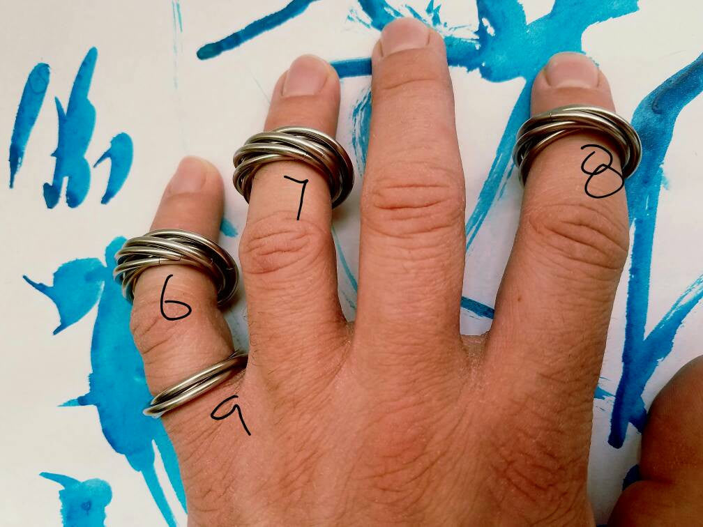 Fidget Spin Möbii® Ring: Loose Rings Möbius Moving Rolling Fidget Design