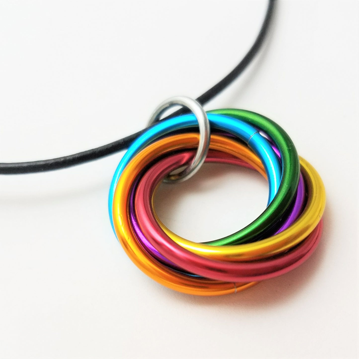 Mobii® Necklaces (MULTICOLOR) Pendant Combos, Fidget Infinity Loop Forever Spiral Jewelry