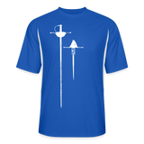 Rapier and Dagger - Men’s Performance Cooling Jersey - royal/white