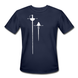 Rapier and Dagger - Men’s Moisture Wicking Performance T-Shirt - navy