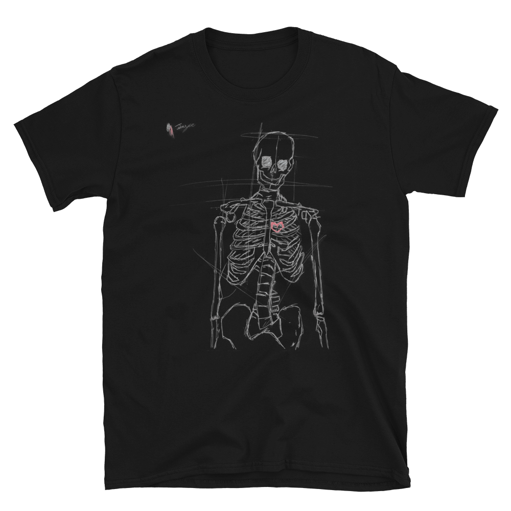 Skeleton Heart - Lil' Lynx Designs - Short-Sleeve Unisex T-Shirt