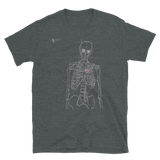 Skeleton Heart - Lil' Lynx Designs - Short-Sleeve Unisex T-Shirt